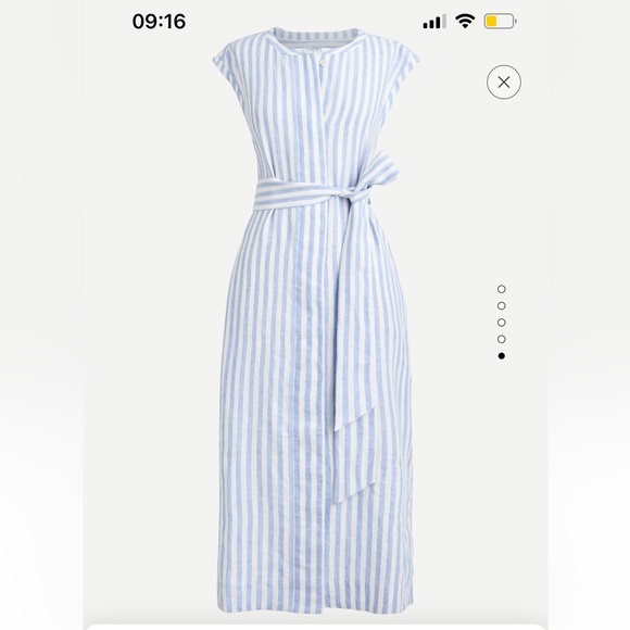 J. Crew Dresses & Skirts - Jcrew tie waist shirt dress 100% linen size M